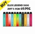 Kuuma myynti Elux Legend 3500 Puffs Kaikki maut